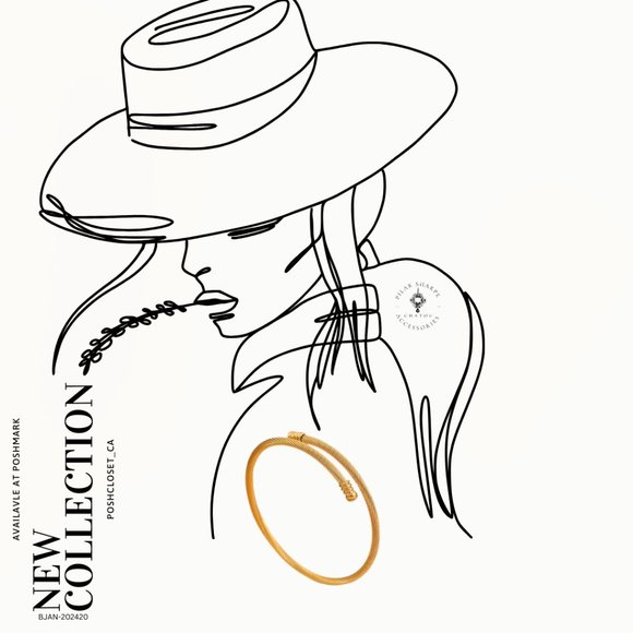 Stainless Steel Twist Bracelet Gold - Picture 2 of 2